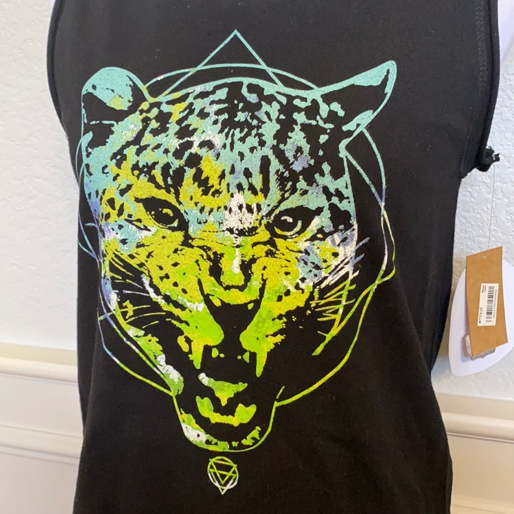 NWT Rachel Roy Tiger Print Shirt S